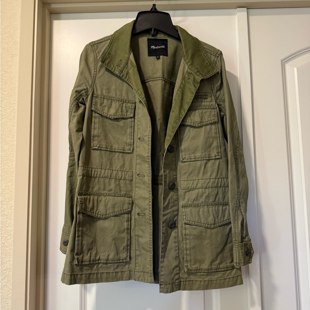 Madewell Olive Green Women's Utility Jacket Size XS - Picture 5 of 9